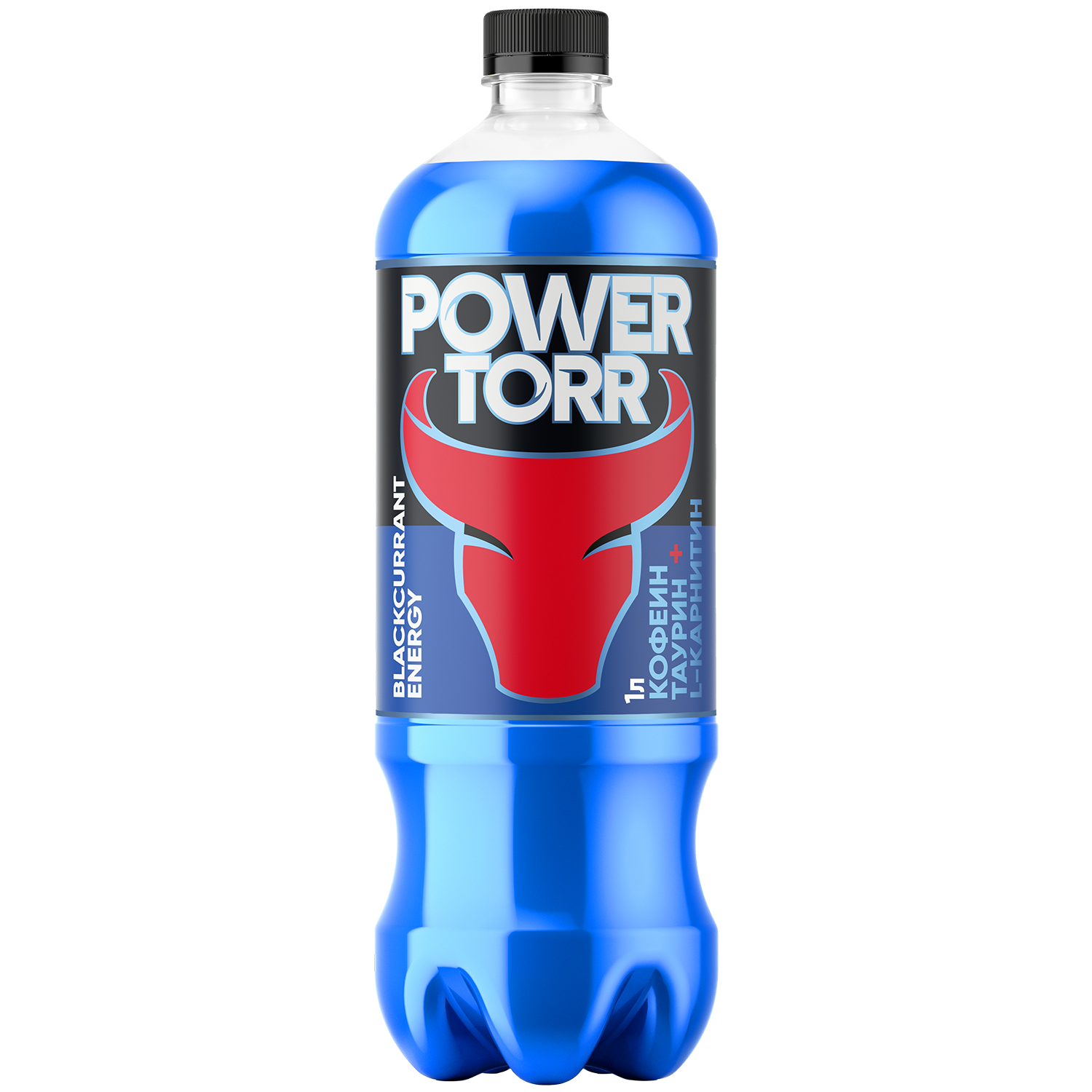 POWER TORR Чёрная смородина, 1 л, газированный