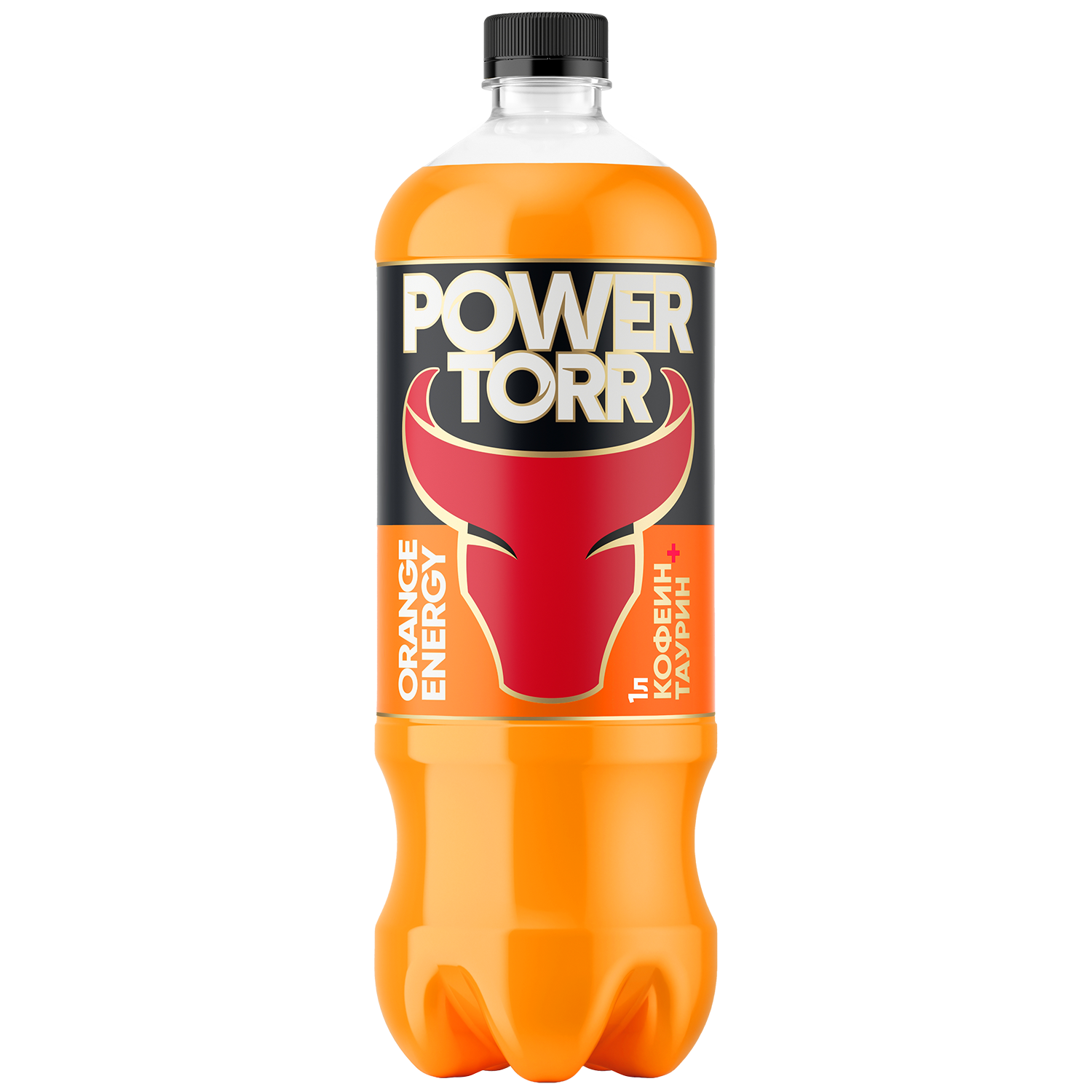 POWER TORR Апельсин, 1 л, газированный