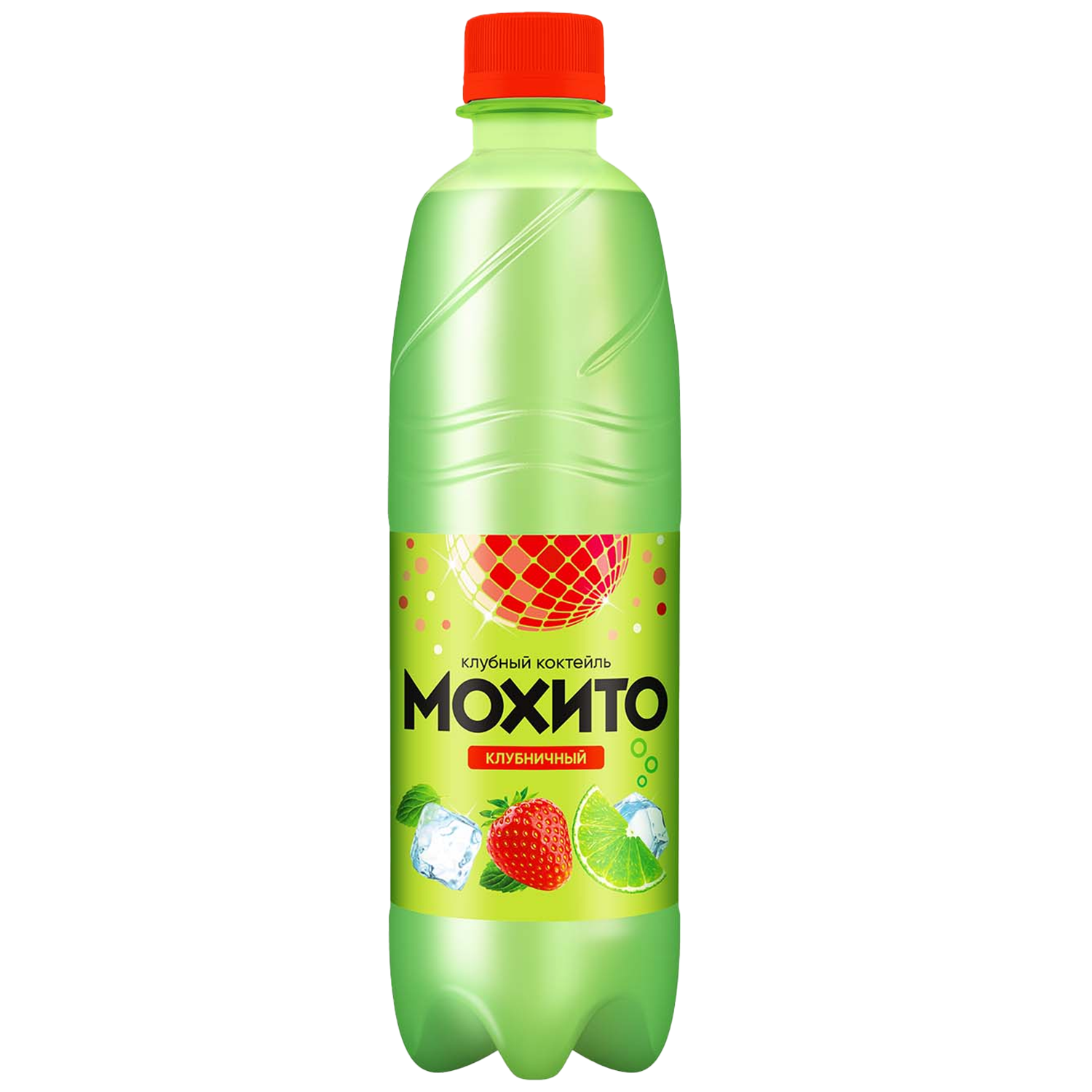 «Клубный коктейль Мохито» Клубничный, 0,5 л, газированный, безалкогольный