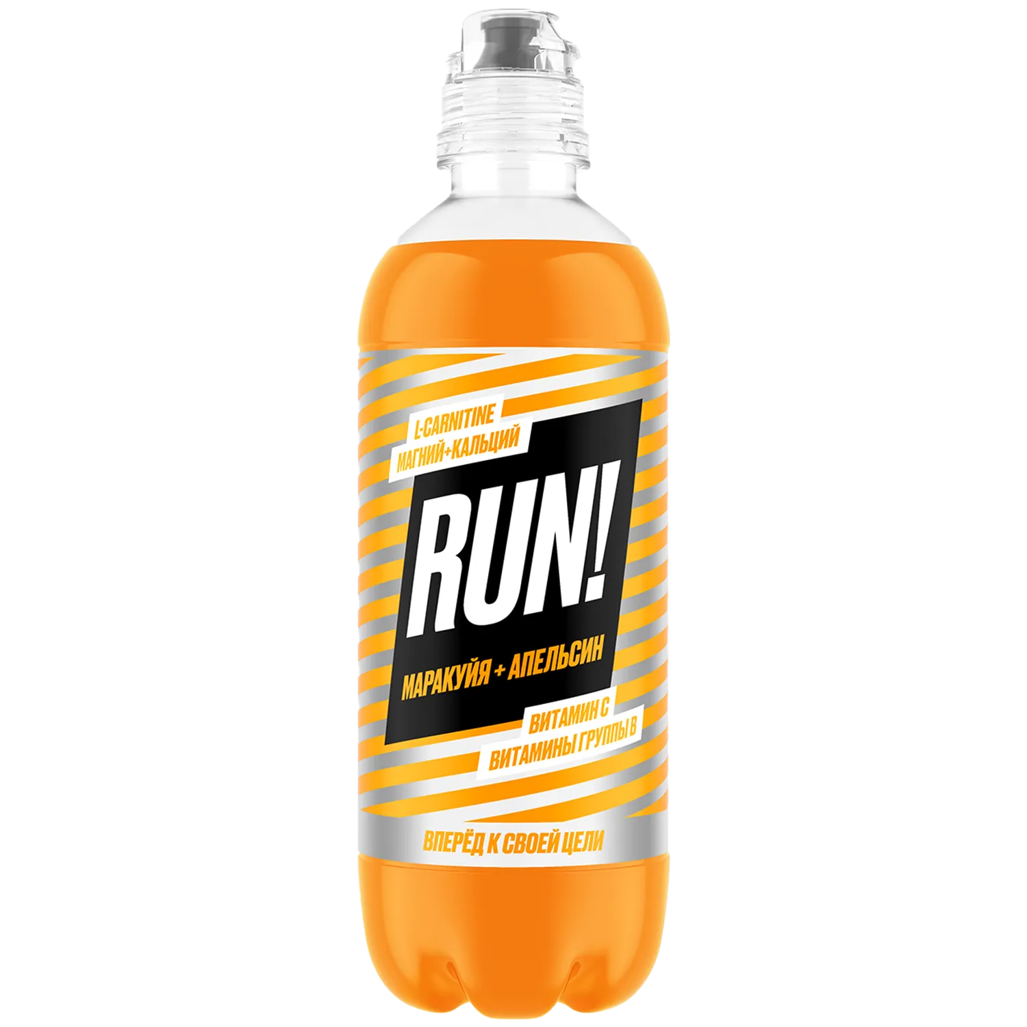 RUN! Маракуйя-апельсин, 0,5 л, витаминизированный, без газа